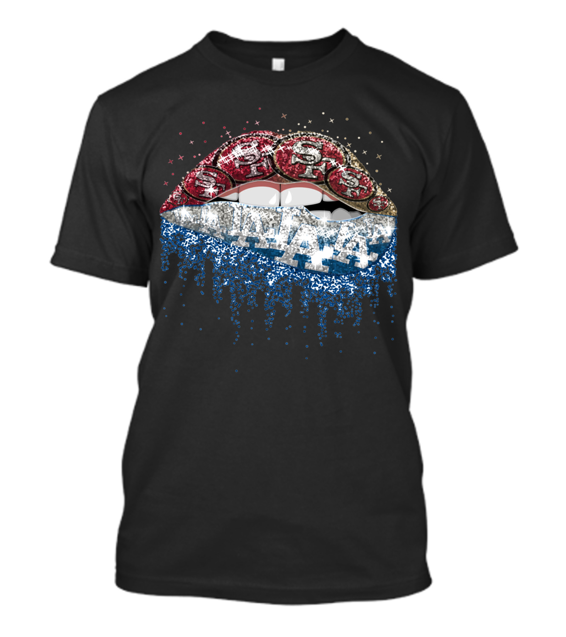 49ers Dodgers Dripping Bling T-Shirt