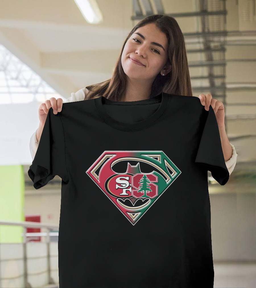 San Francisco 49ers Stanford Tree Logo Superhero Shield T-Shirt