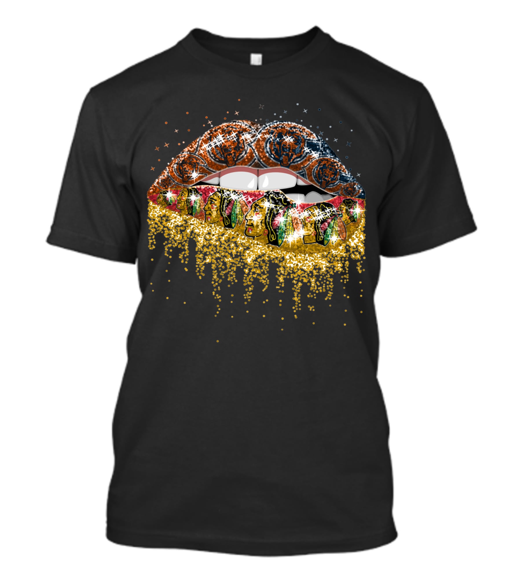 Lip Chicago Blackhawks Lips T-Shirt