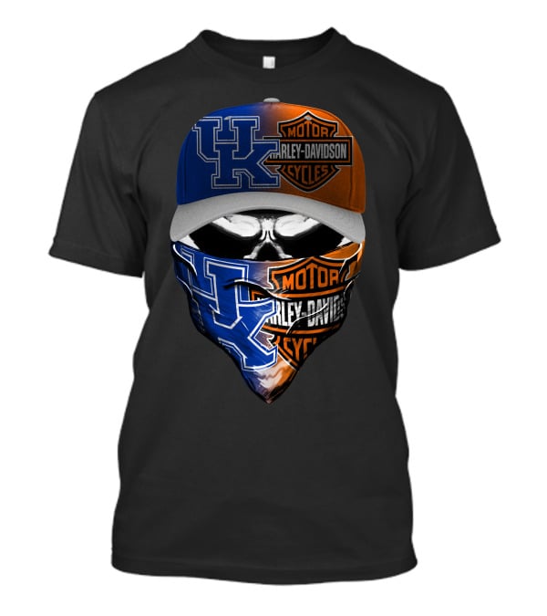 Uk Harley Davidson Skull Mask T-Shirt