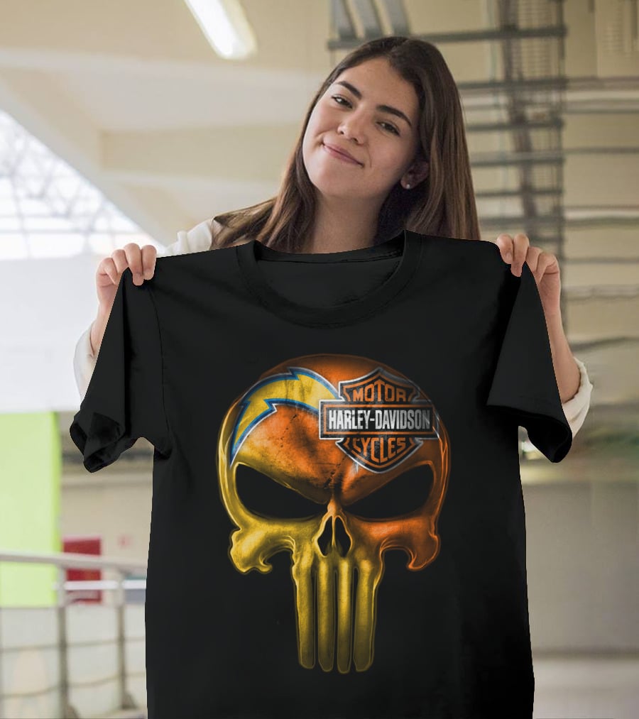 Harley Davidson Punisher Skull Chargers T-Shirt
