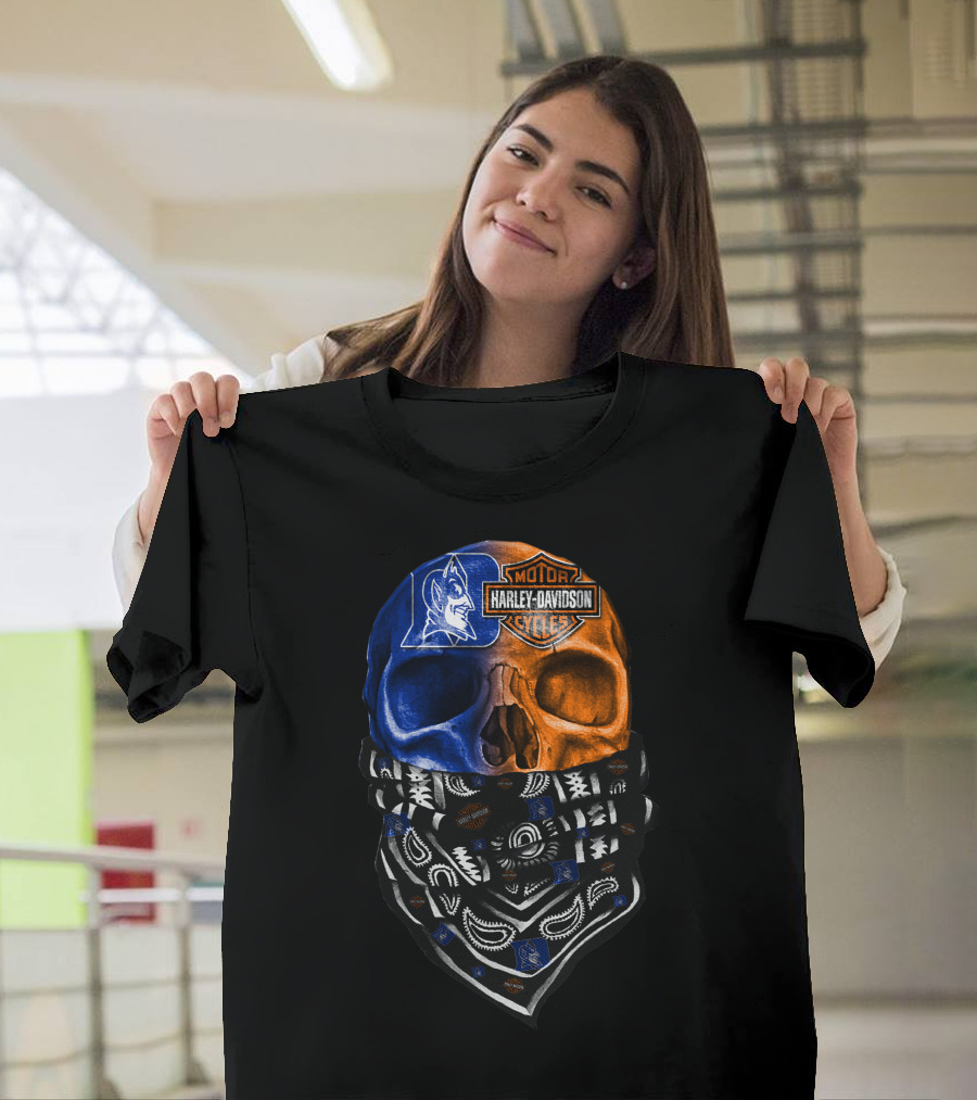 Harley Davidson Duke Skull Bandana T-Shirt