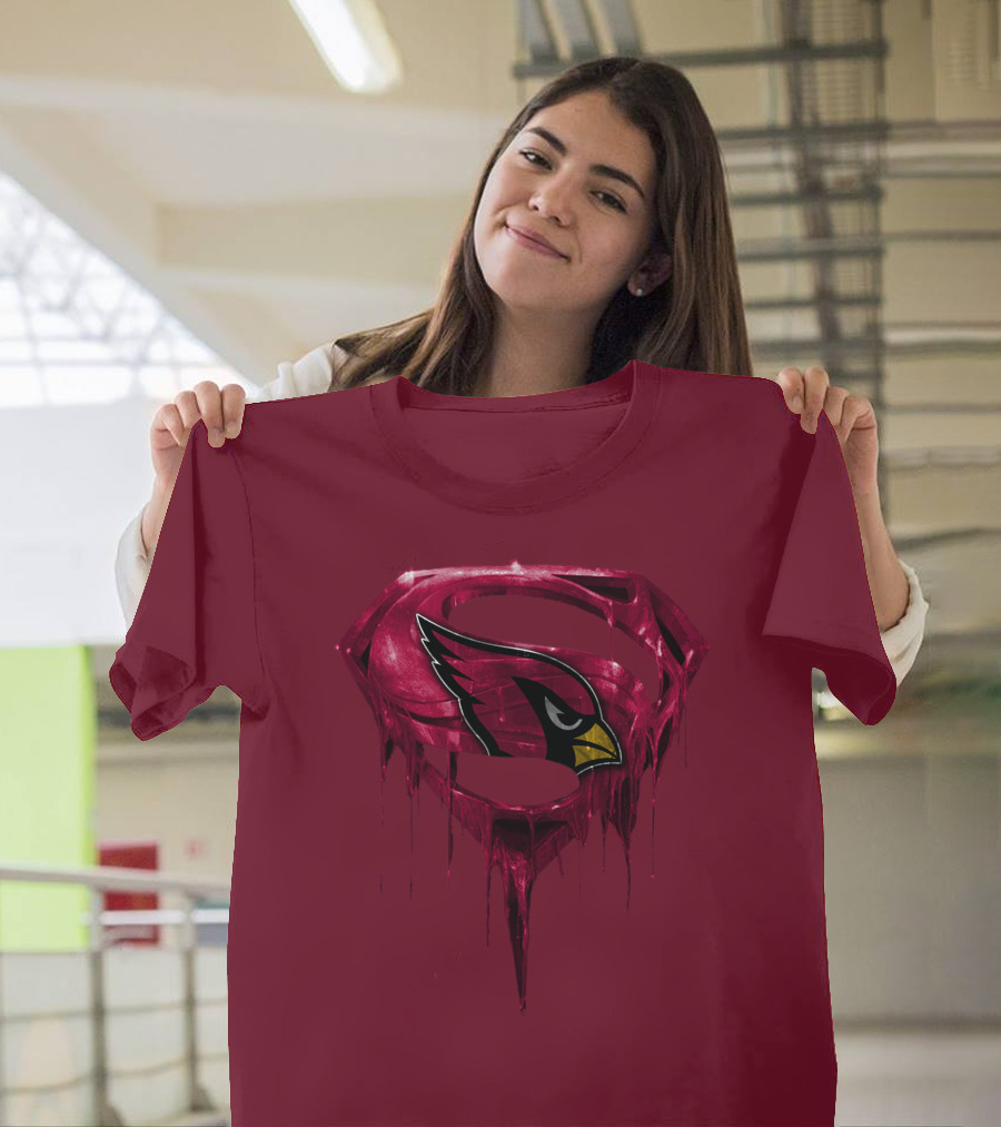 Arizona Cardinals Dripping Superman T-Shirt