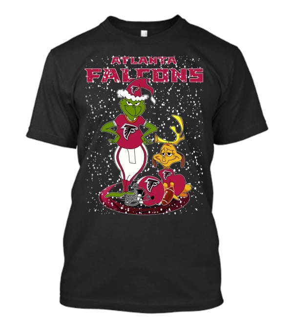 Atlanta Falcons Grinchxmas Snowy Football T-Shirt