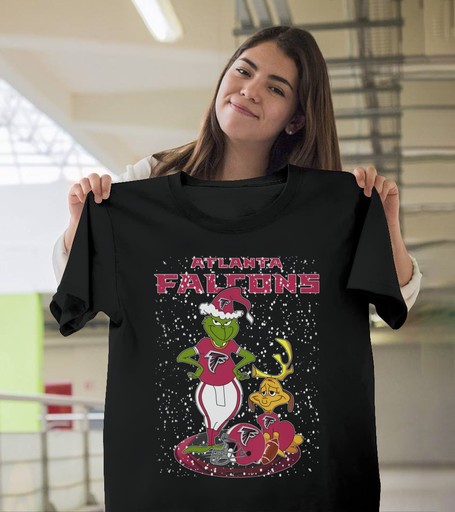 Atlanta Falcons Grinchxmas Snowy Football T-Shirt