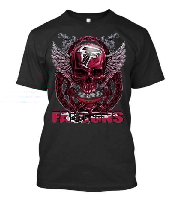 Skullfb Falcons Winged Skull T-Shirt