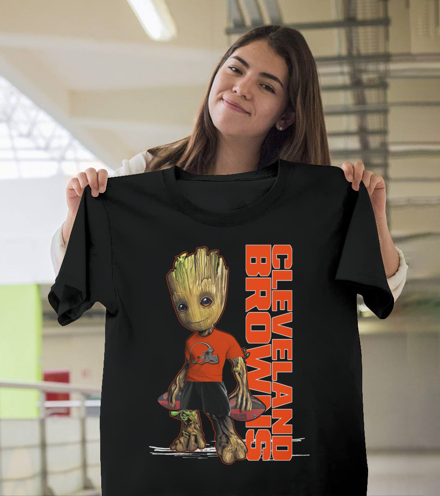 Groot Cleveland Browns NFL Team Spirit T-Shirt