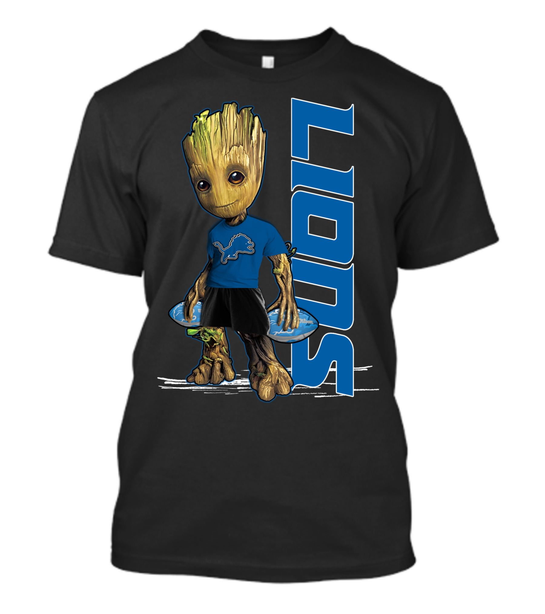 Groot Detroit Lions NFL Fan T-Shirt