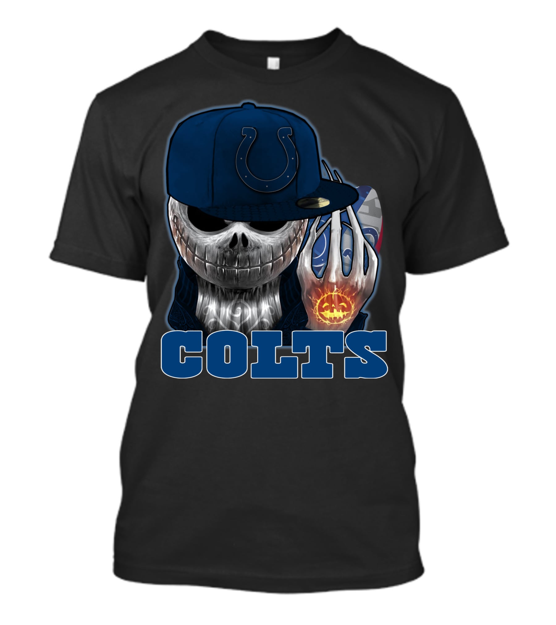 Jackskull Halloween Indianapolis Colts Spirit T-Shirt