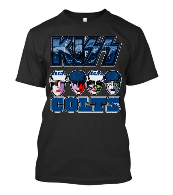 KISS Indianapolis Colts Face Paint Helmets T-Shirt