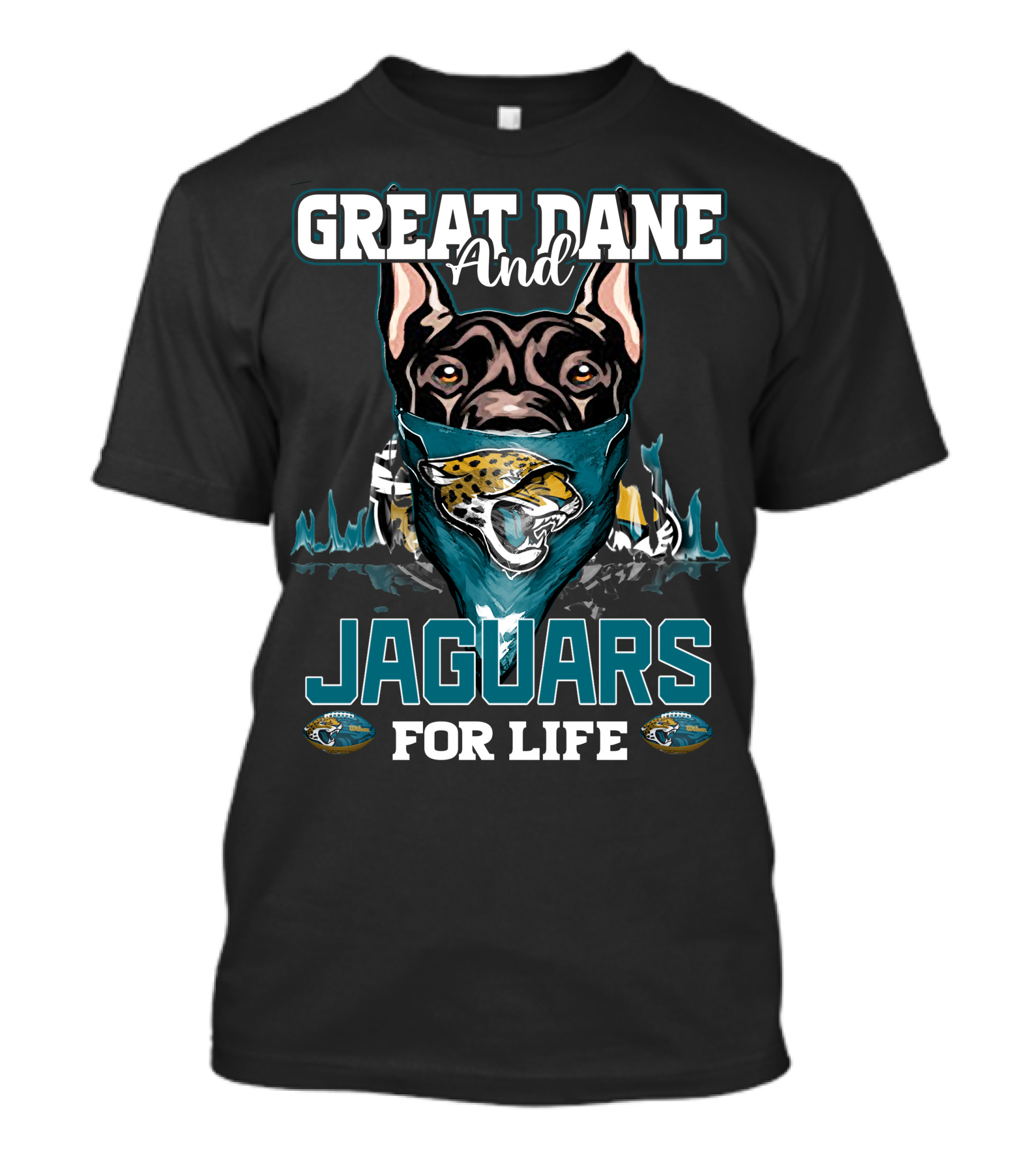 Great Dane And Jaguars For Life T-Shirt
