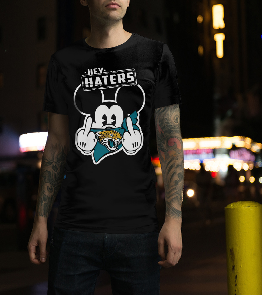 Hey Haters Mickey Mouse Jacksonville Jaguars T-Shirt