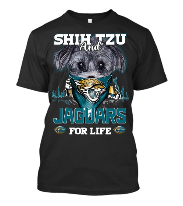Shih Tzu And Jaguars For Life T-Shirt