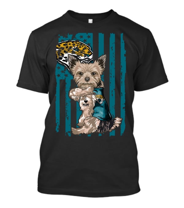 I Heart Mom Yorkshire Terrier Jacksonville Jaguars T-Shirt