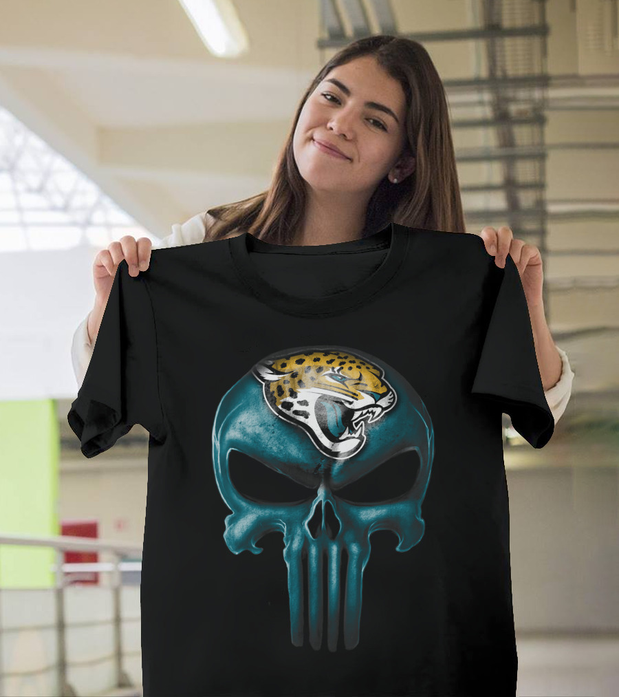 Skull Jacksonville Jaguars Punisher T-Shirt
