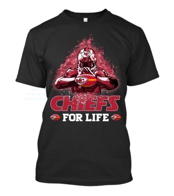 Chiefs For Life Kansas City Chiefs Football Player T-Shirt