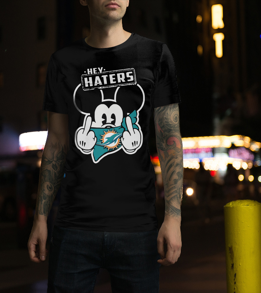 HEY HATERS Mick Miami Dolphins T-Shirt