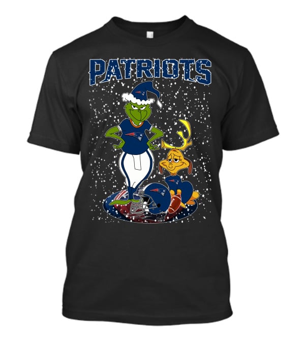 Patriots Grinchxmas New England Holiday Football Gear T-Shirt
