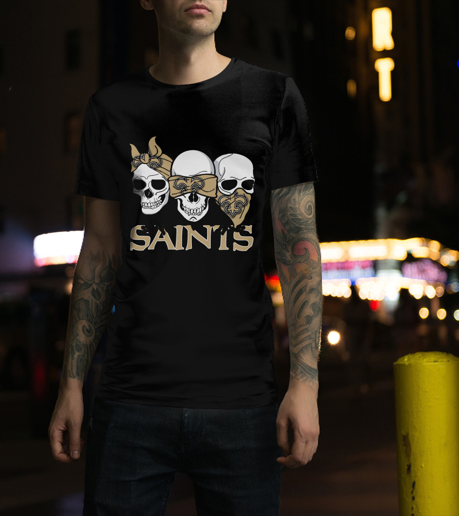 Saints Three Skull New Orleans T-Shirt