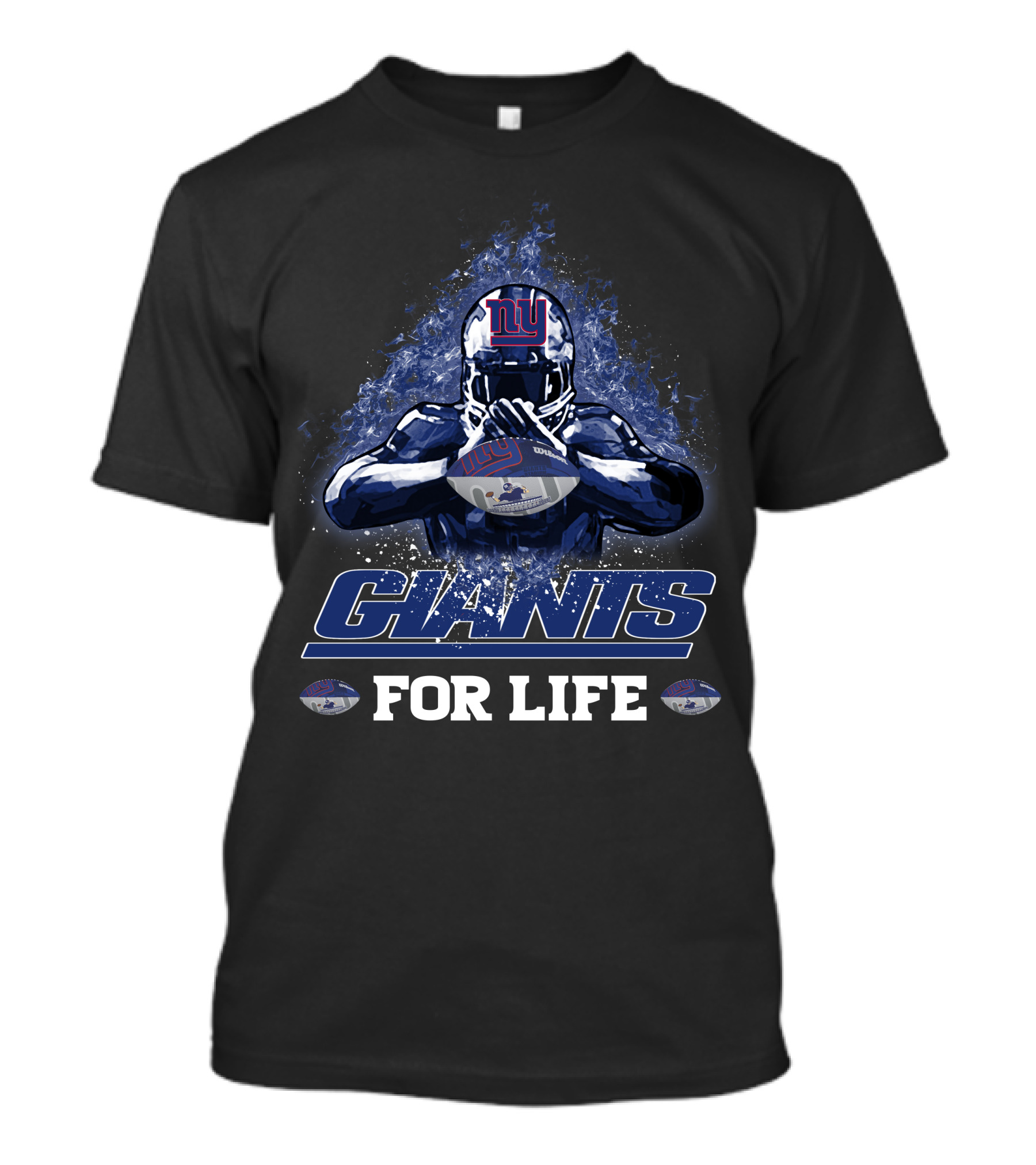 New York Giants NFL Football Fan For Life Players Helmet T-Shirt