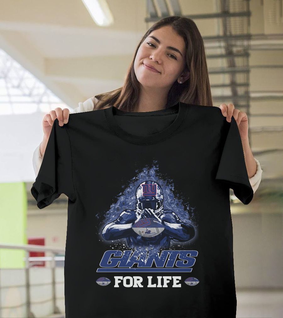 New York Giants NFL Football Fan For Life Players Helmet T-Shirt