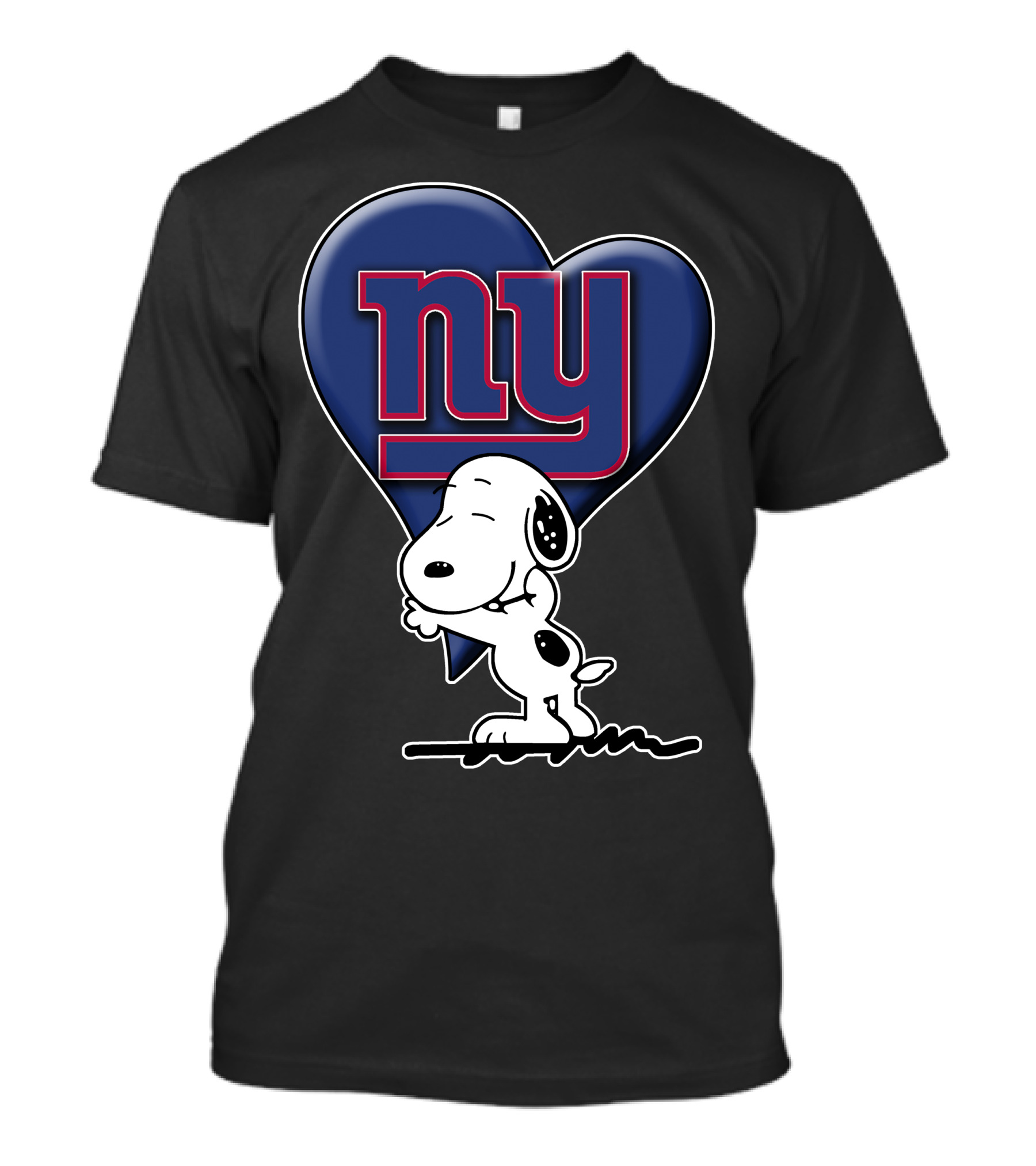 Snoopy Heart Ny New York Giants T-Shirt