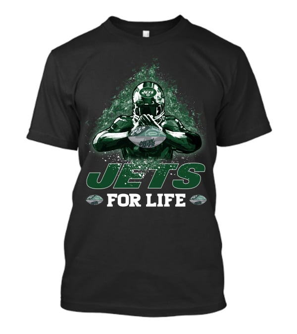 Jets For Life New York Football Fan Gear T-Shirt