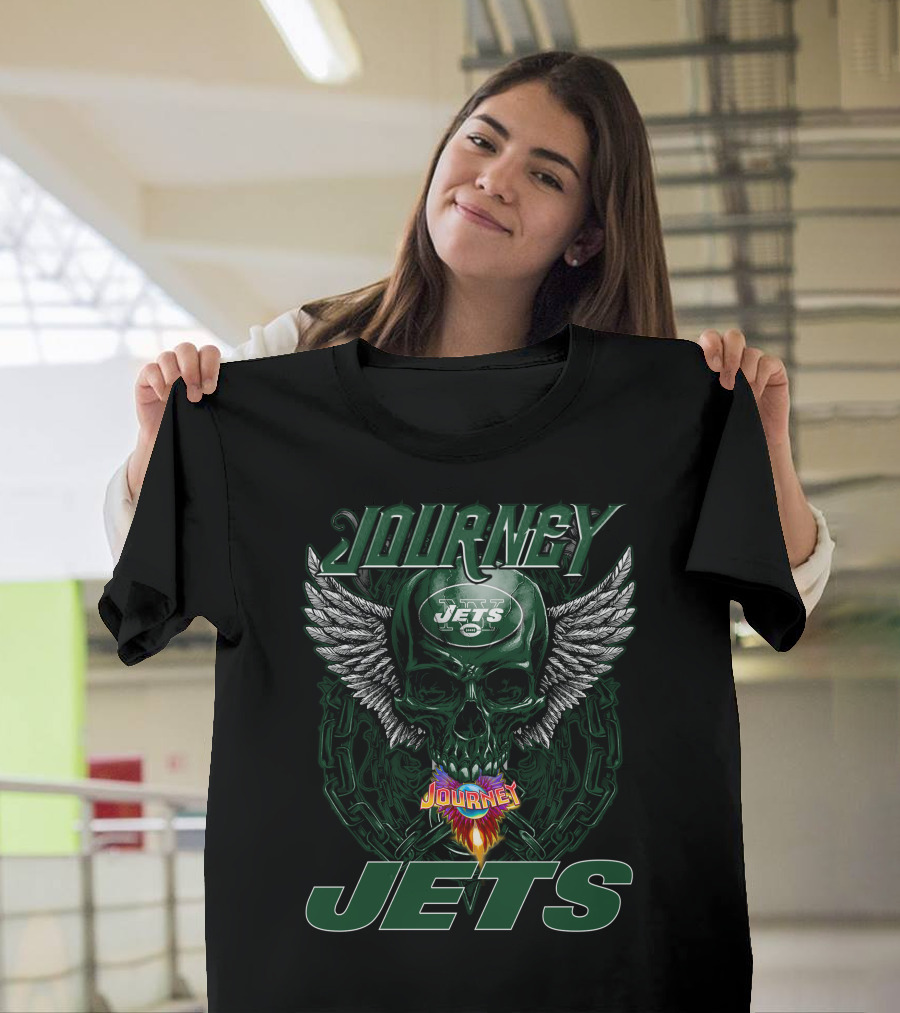 Journey Jets New York Skull Wings T-Shirt