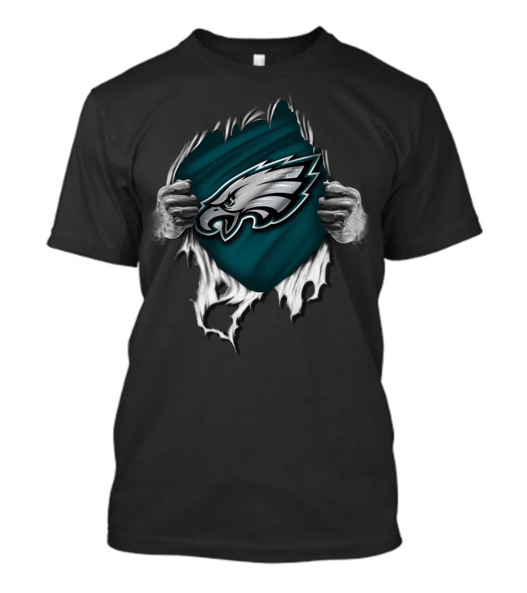 Torn Philadelphia Eagles Ripped T-Shirt