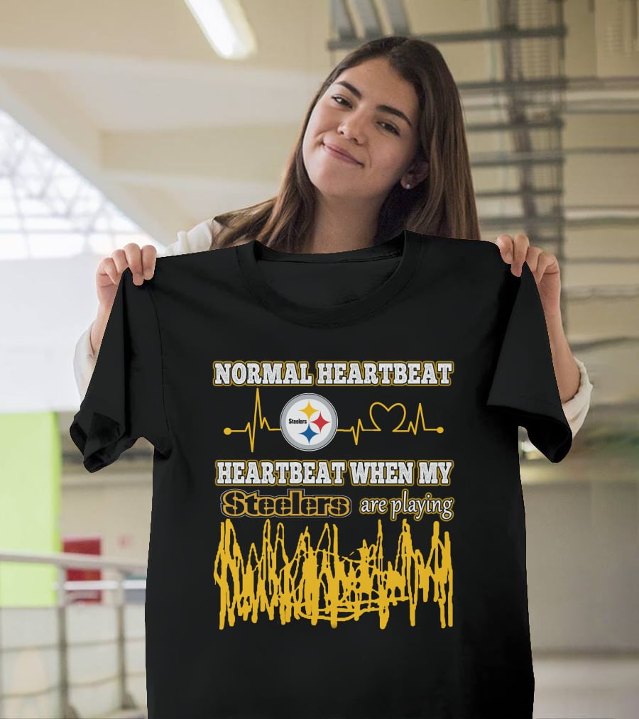 Normal Heartbeat Steelers Heartbeat When My Steelers Are Playing T-Shirt