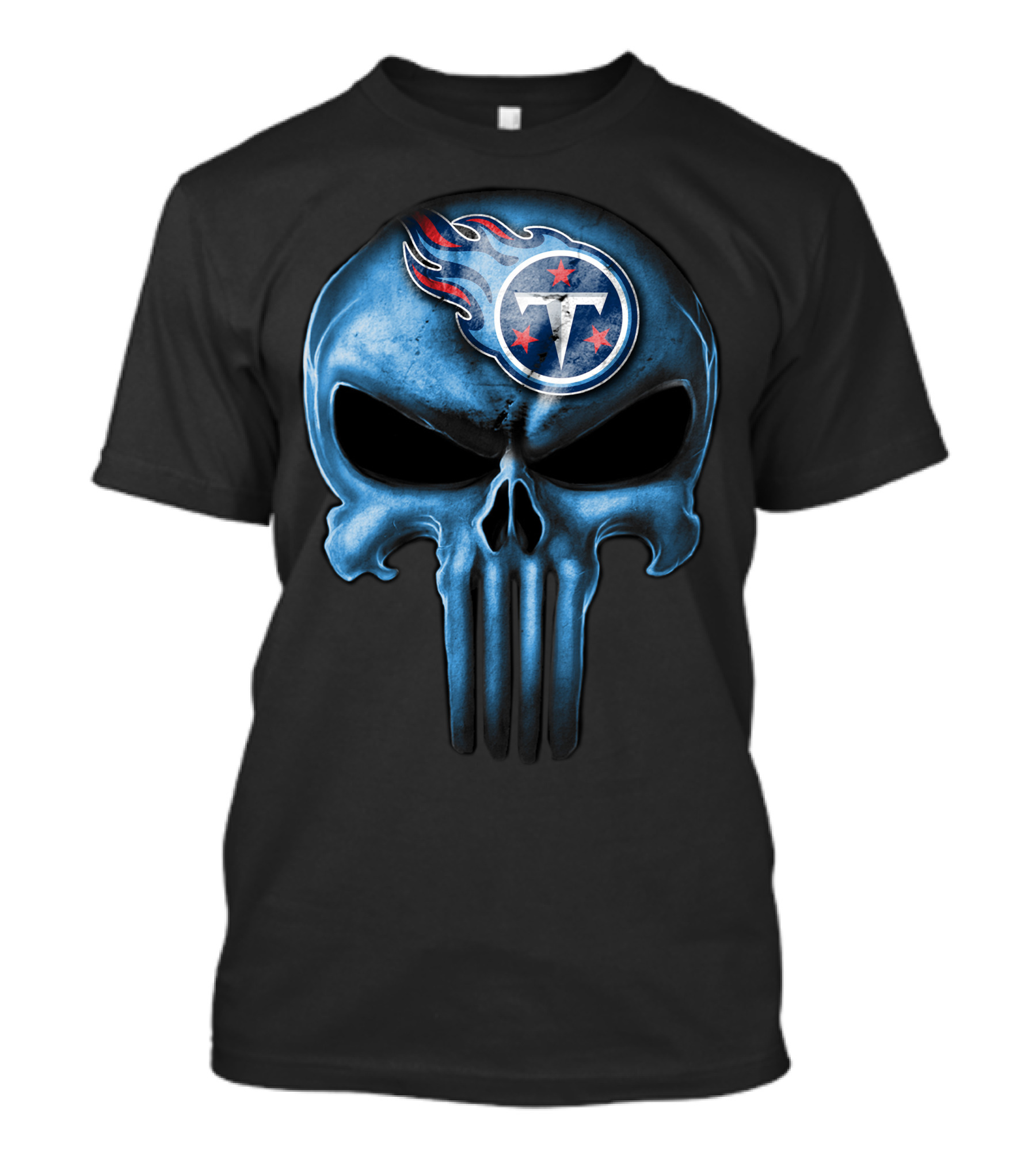 Skull V3 Tennessee Titans Logo Integration T-Shirt