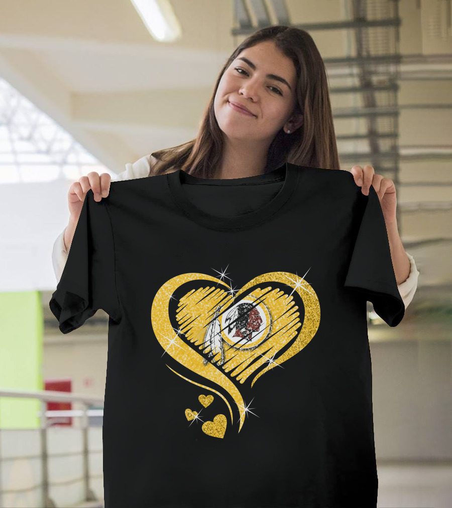Heart Diamond Washington Redskins T-Shirt