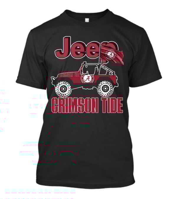 Jeep Alabama Crimson Tide Team Spirit Enthusiast T-Shirt