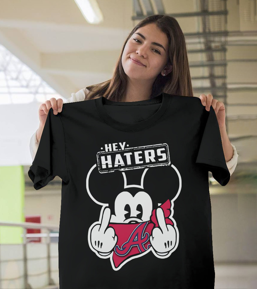 Hey Haters Mick V2 Atlanta Braves T-Shirt