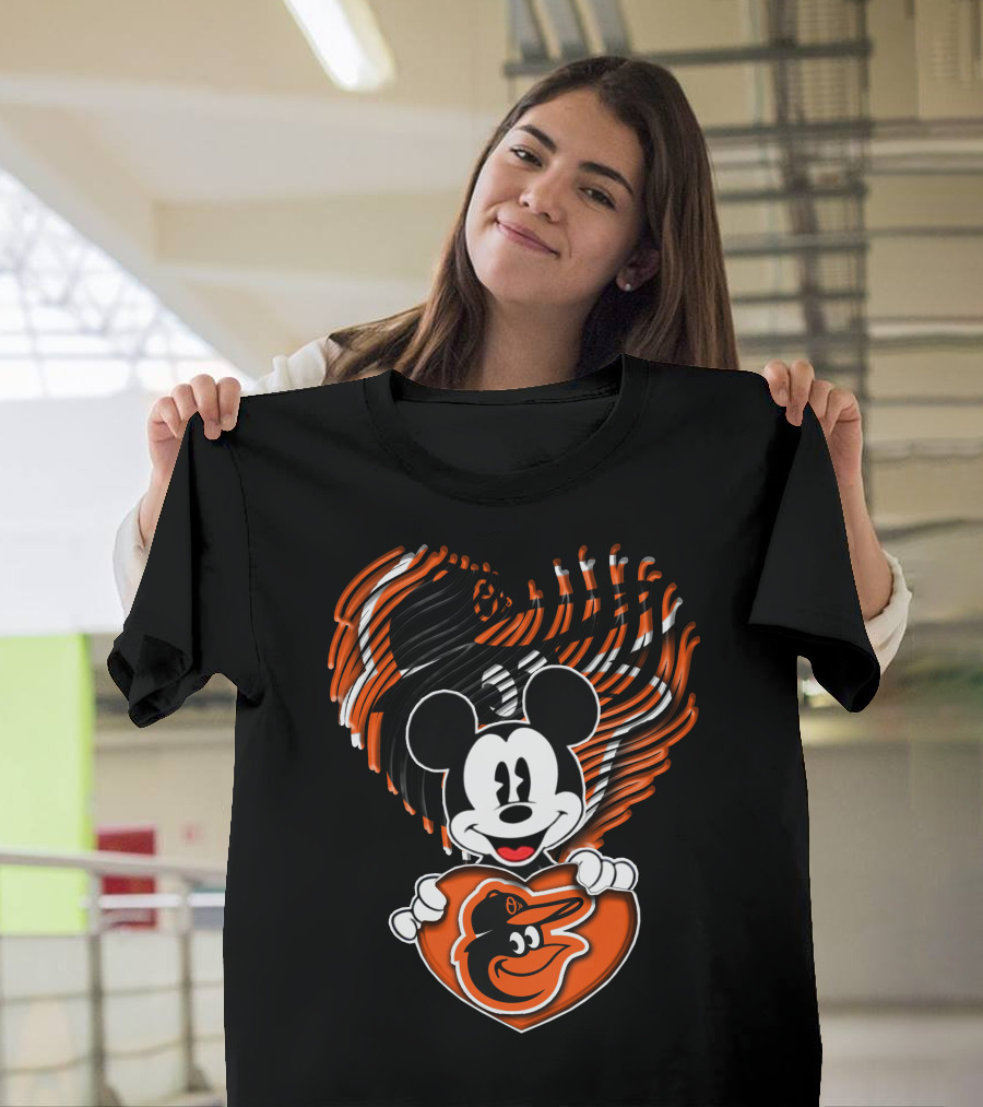 Mick Heart Hands Baltimore Orioles T-Shirt