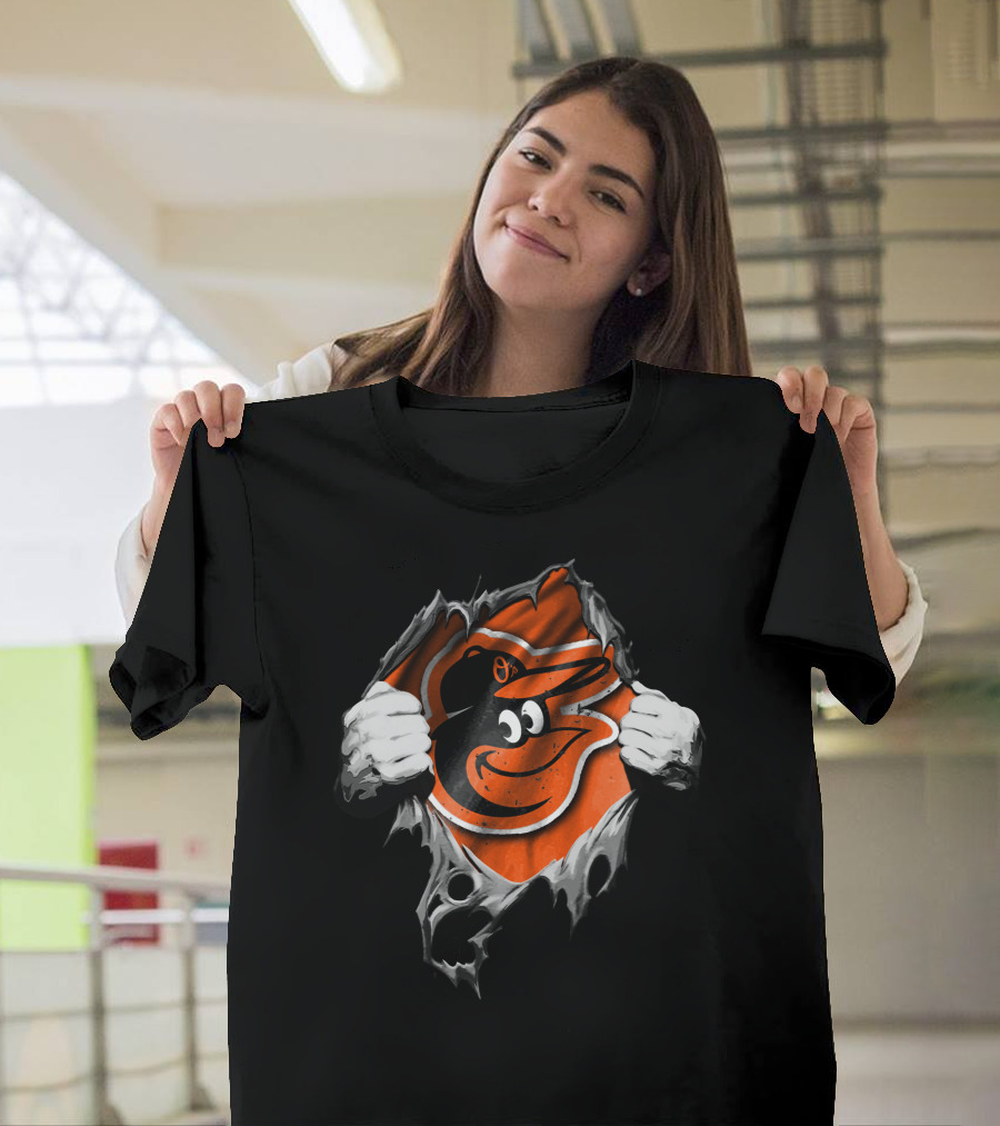 Torn Hands Baltimore Orioles Burst T-Shirt