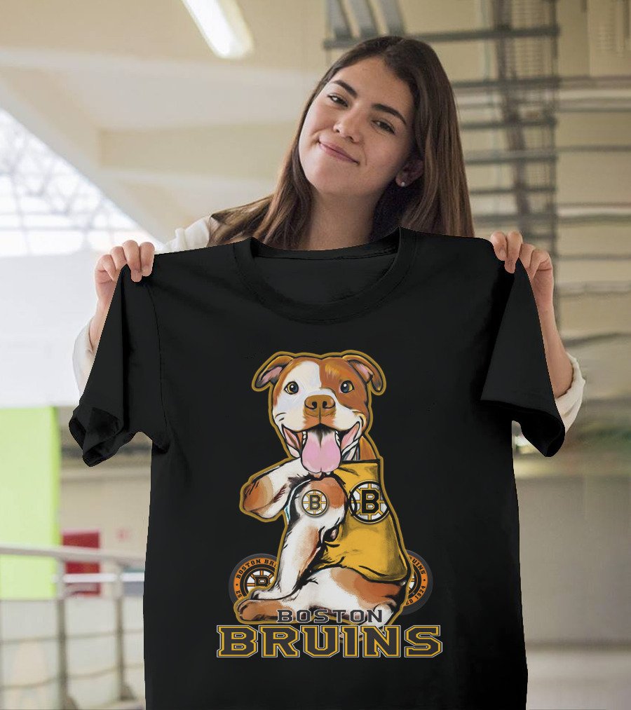 Boston Bruins Pittbull Hockey Fan T-Shirt