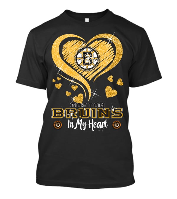 Boston Bruins Heart Logo In My Heart T-Shirt