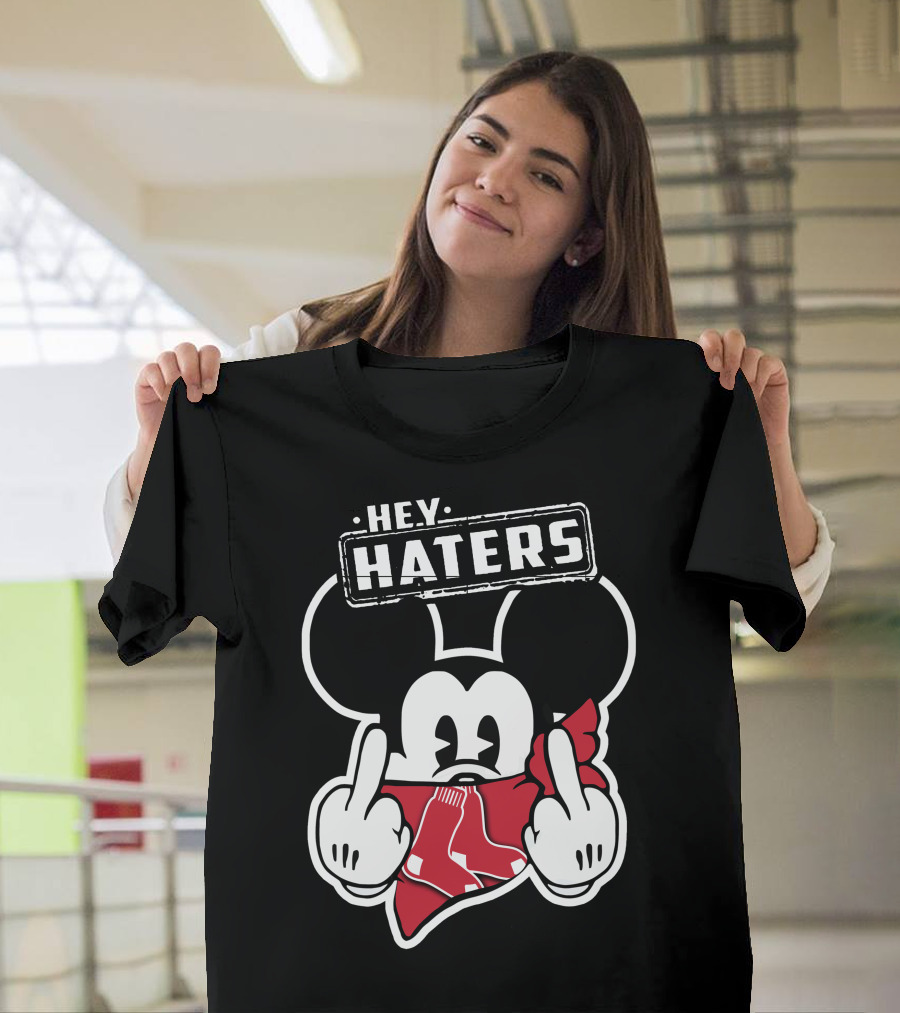 HEY HATERS Mickey Boston Red Sox T-Shirt