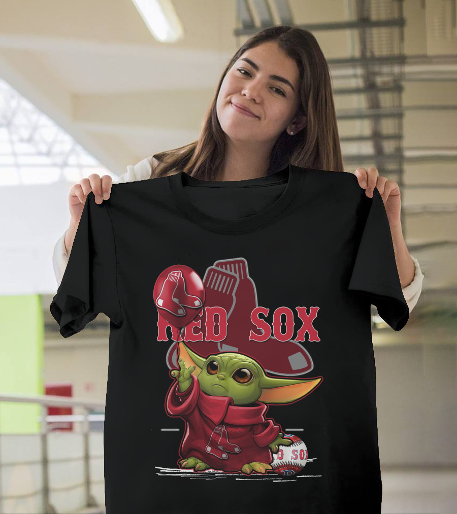 Baby Yoda Red Sox Baseball Magic T-Shirt