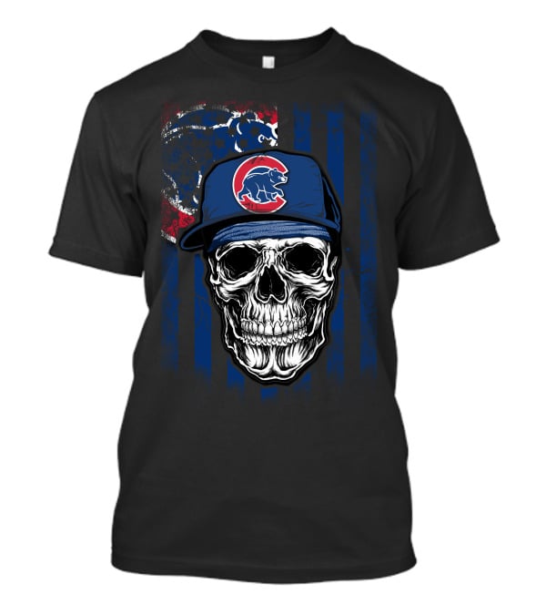 Chicago Cubs Skull T-Shirt