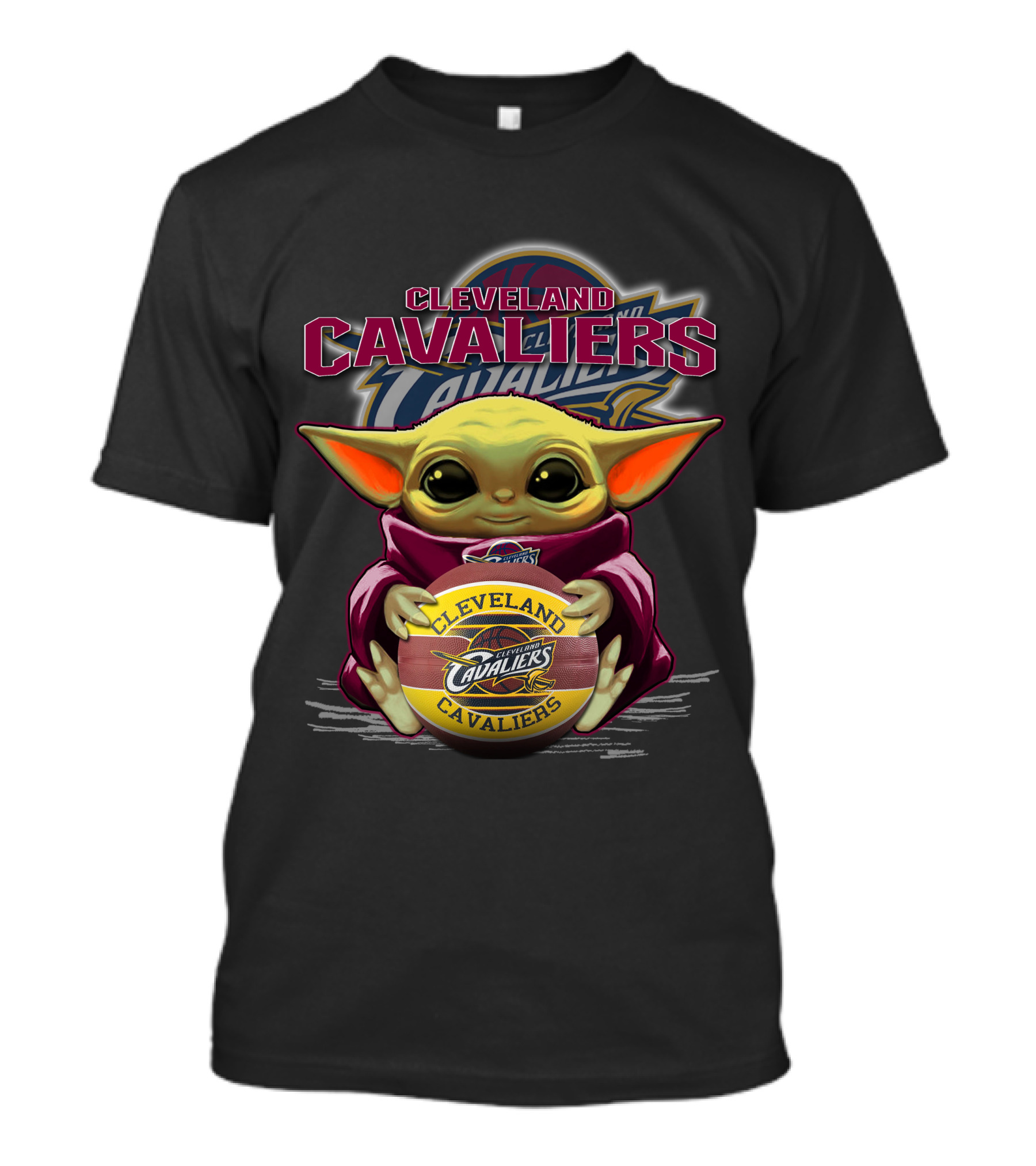 Cleveland Cavaliers Yoda With Basketball T-Shirt