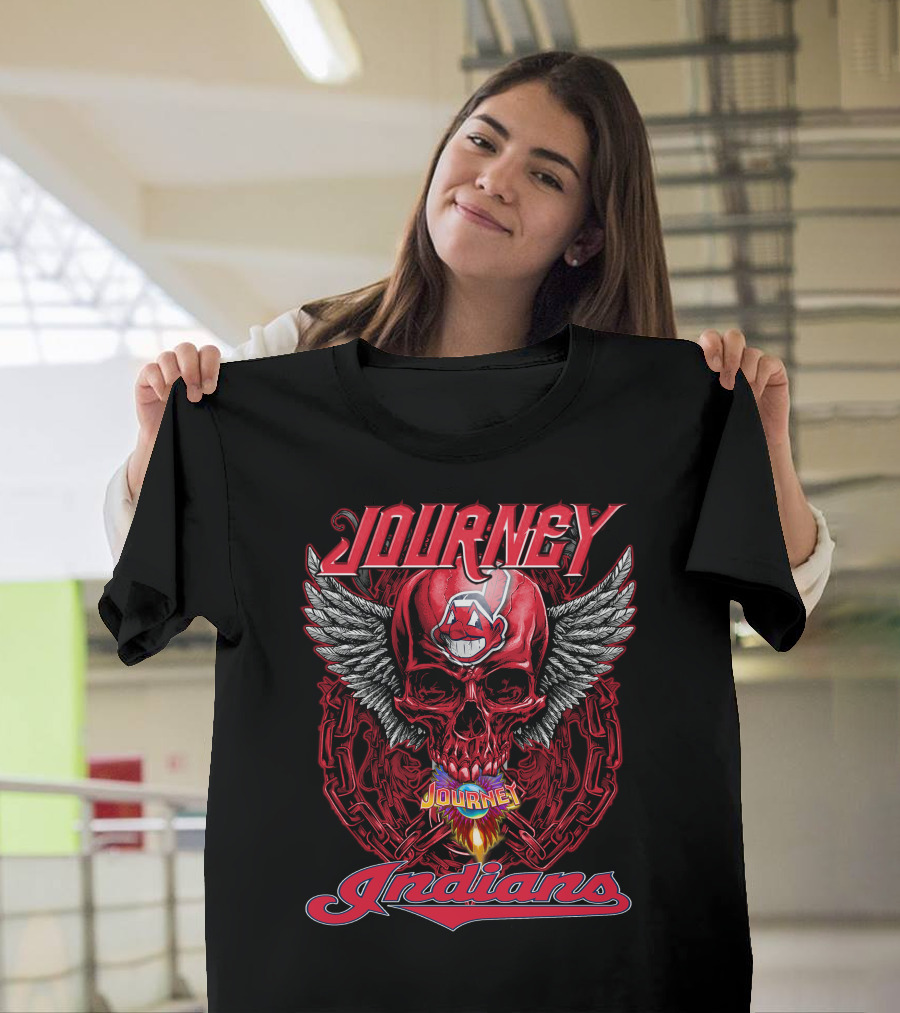 Journey Indians Skull Winged T-Shirt