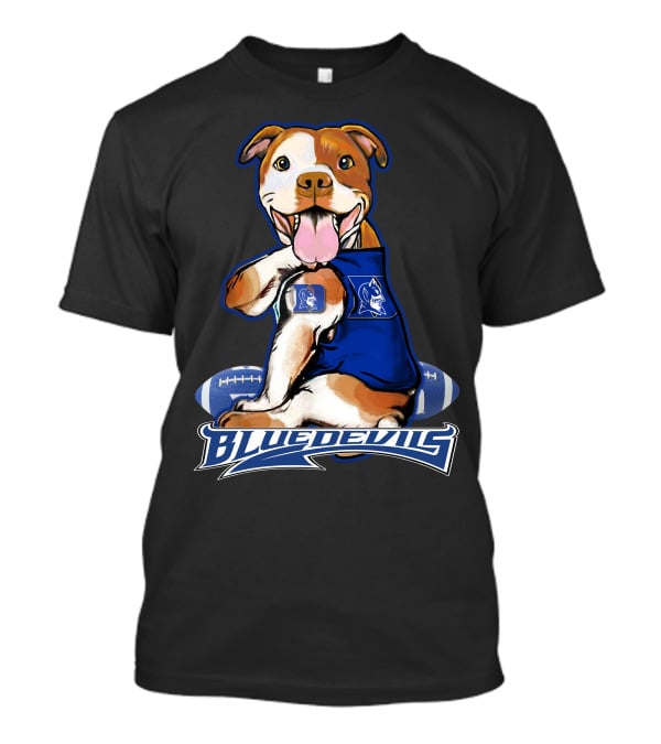 Pittbull Blue Devils Football Mascot T-Shirt