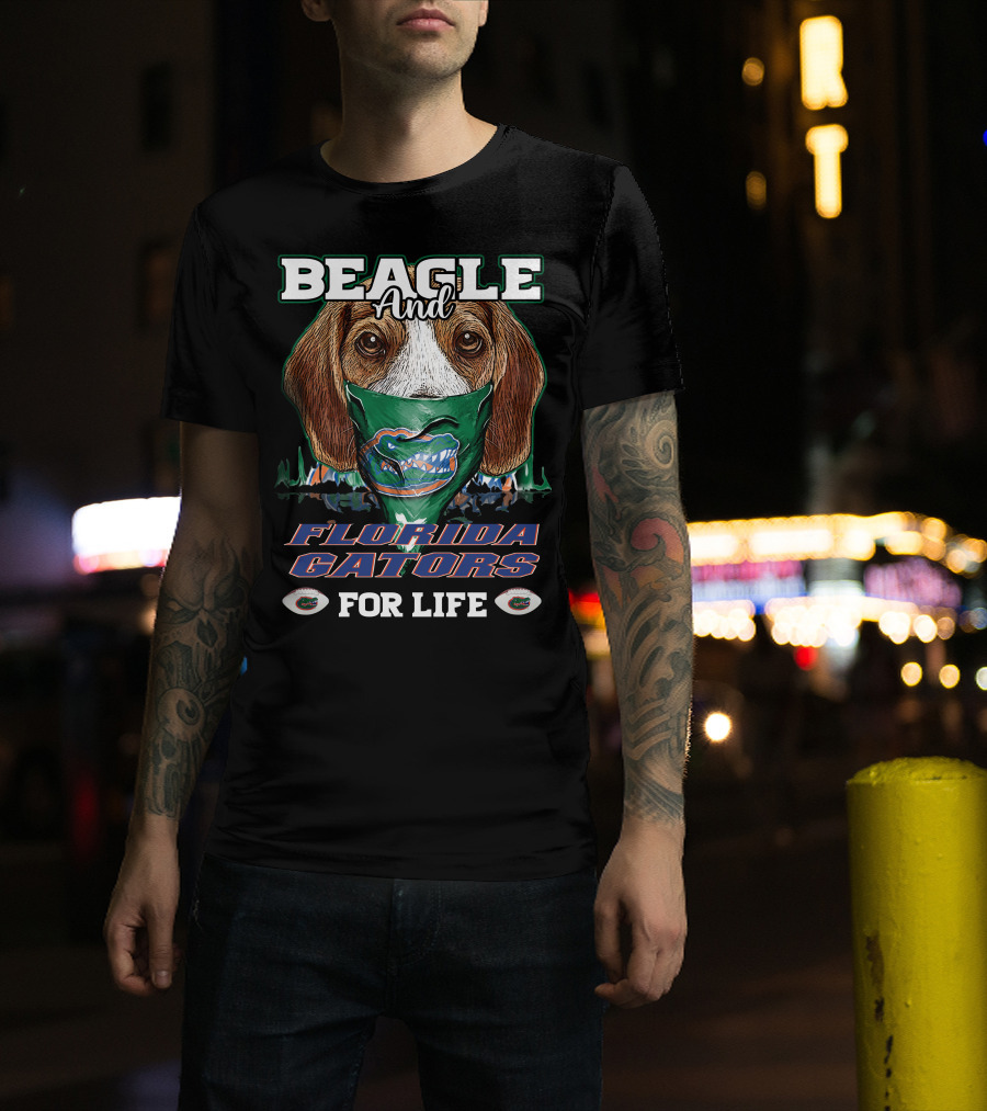 Beagle And Florida Gators For Life T-Shirt