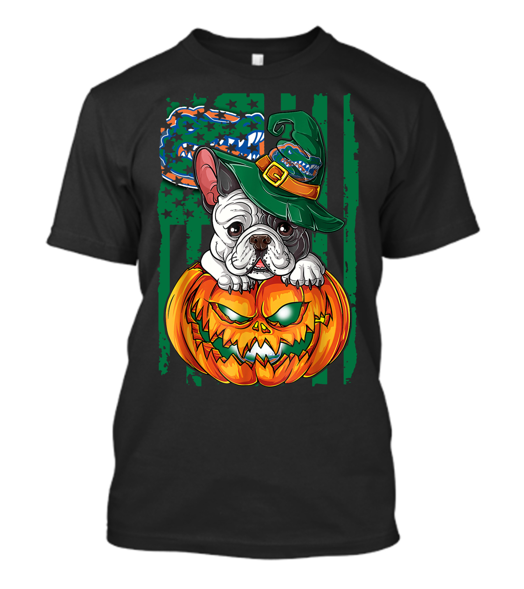 Hlw Bulldog Florida Gators Halloween Pumpkin T-Shirt