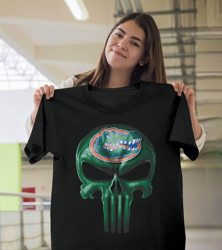 Florida Gators Skull Logo Hybrid T-Shirt