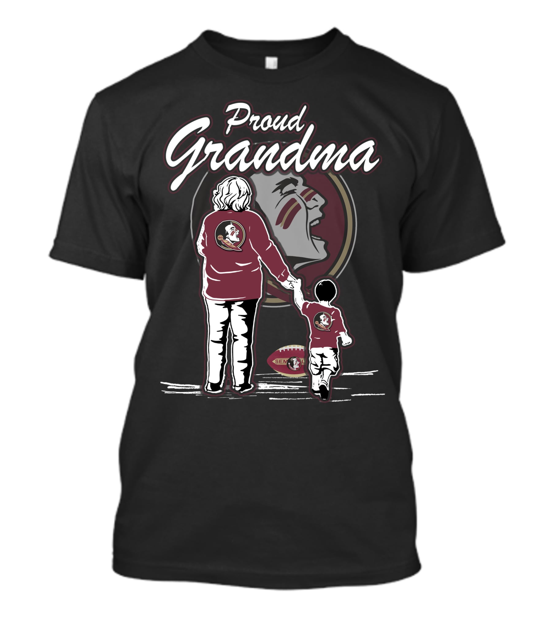 Proud Grandma Florida State Seminoles Fan Football Family Moment T-Shirt