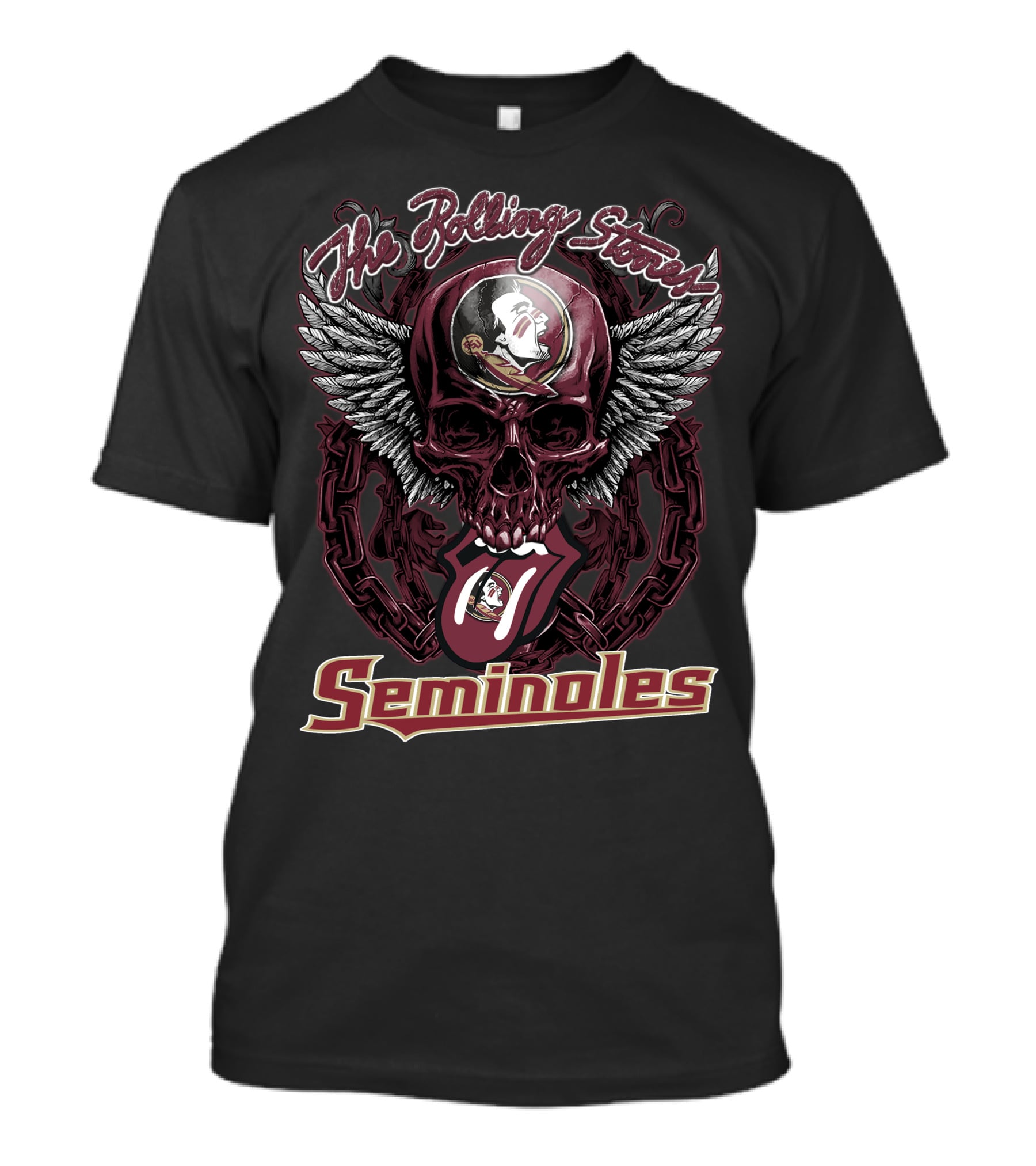 The Rolling Stones Florida State Seminoles Skull Wings T-Shirt