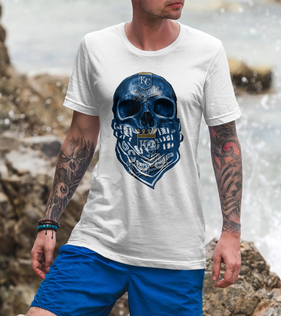 KC Royals Skull Bandana T-Shirt